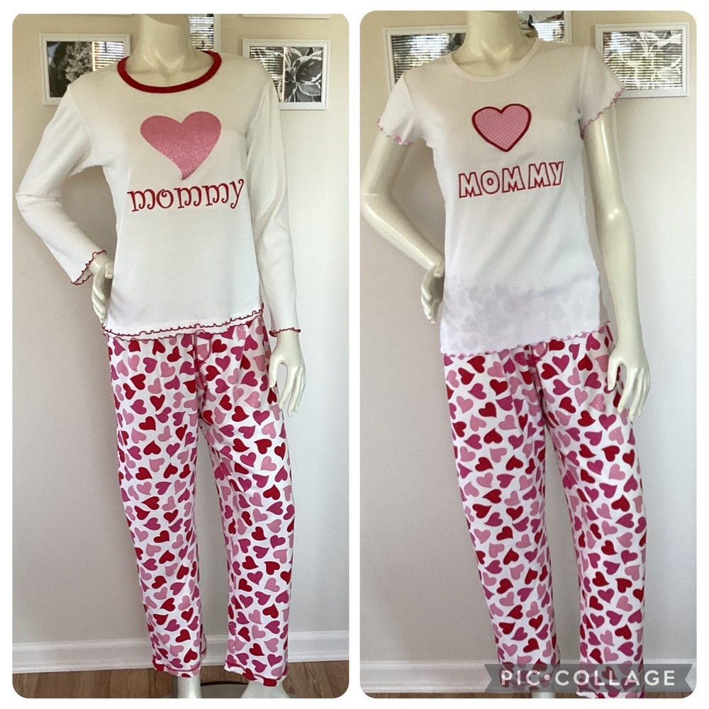Sara’s Prints 3 piece “Mommy” pajamas sz. S. 🌹